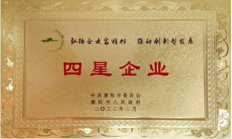 开云集团官网开云集团官网首页-开云(中国)
公司荣获地市两级“工业四星企业”荣誉称号